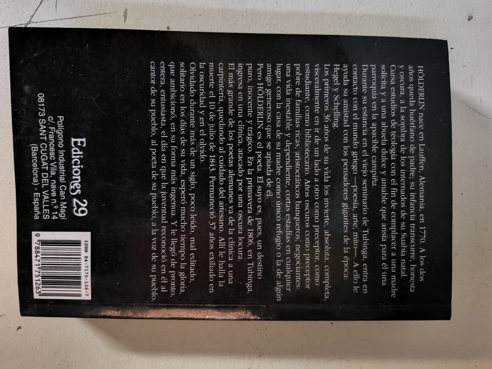 Libro De Poesía _ Holderlin _ Poesía Completa _ Edición Bilingüe - Imagen 2 de 3