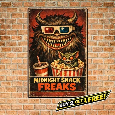 Gremlins Horror Movie Poster 8x12 Tin Metal Sign Home Wall Art Decor