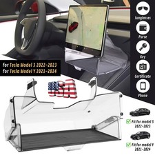 Under Screen Storage Organizer for 2021-2024 Tesla Model Y/Model 3 Accessories