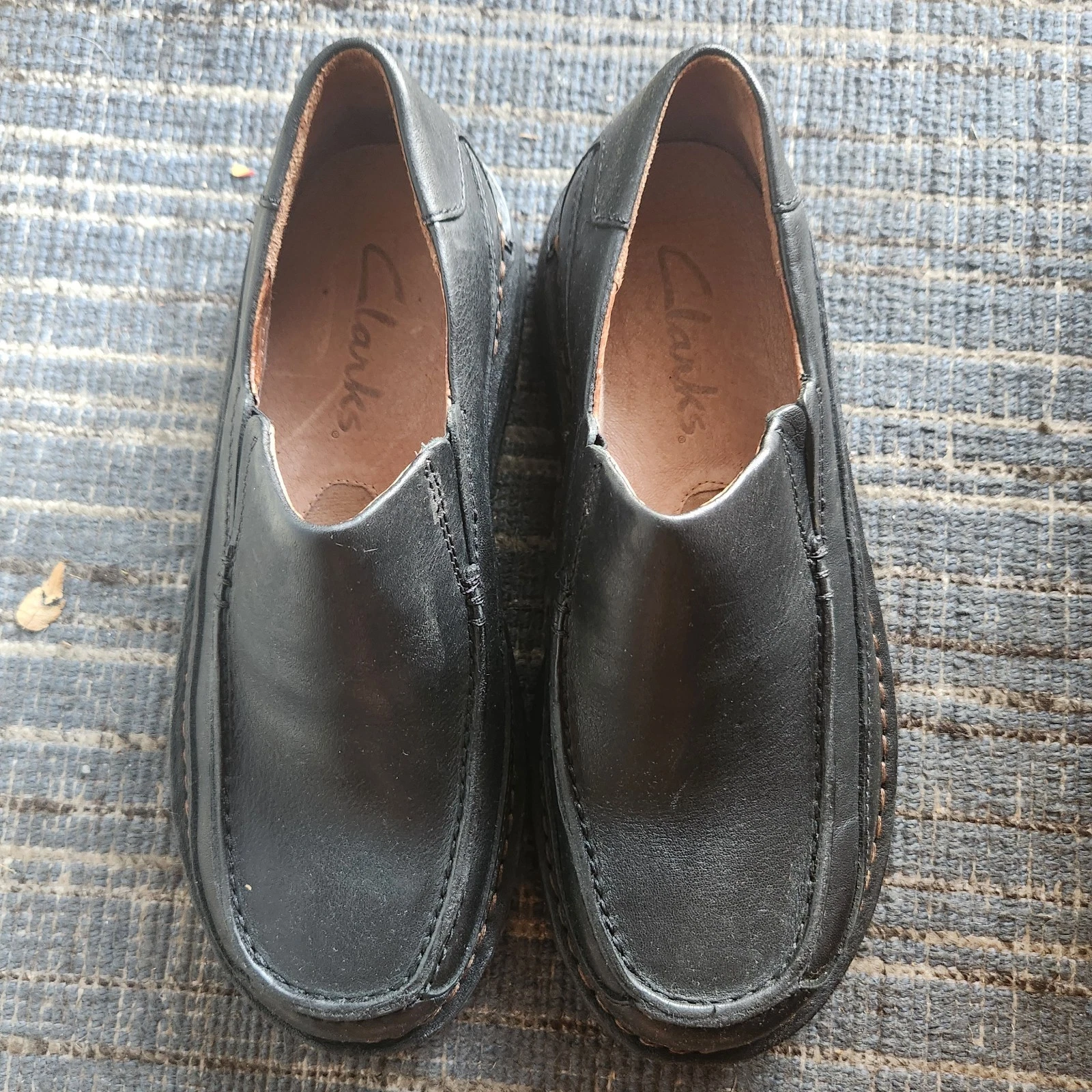 Clarks: scarpe casual da uomo slip on in pelle taglia 7M
