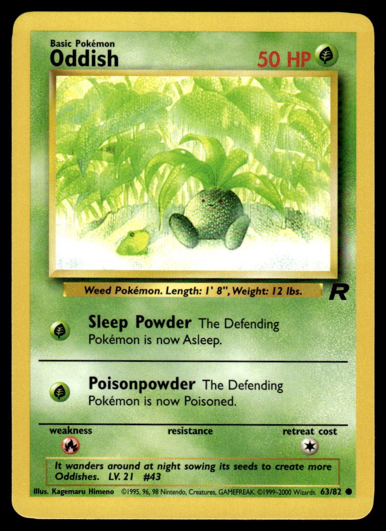 Pokemon TCG Team Rocket #63/82 Oddish