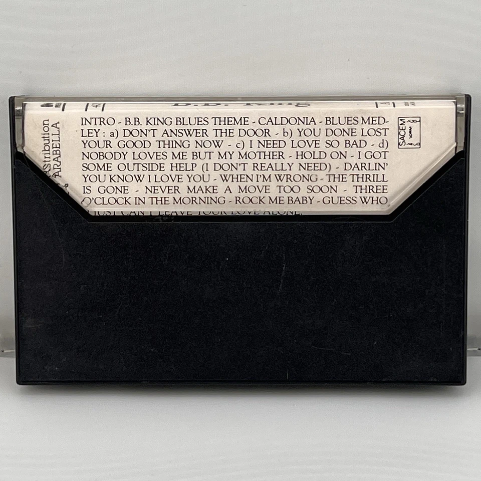 1980 BB King 1 Heure Avec Electric Piano Blues Cassette Tape MCA Records France - Image 2 of 4