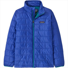 Patagonia Kids Nano Puff Brick Quilt Jacket Size M 10 Blue NWT