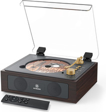 CD Player with Built-In Speakers Bluetooth Retro Portable CD Players for Home Mu