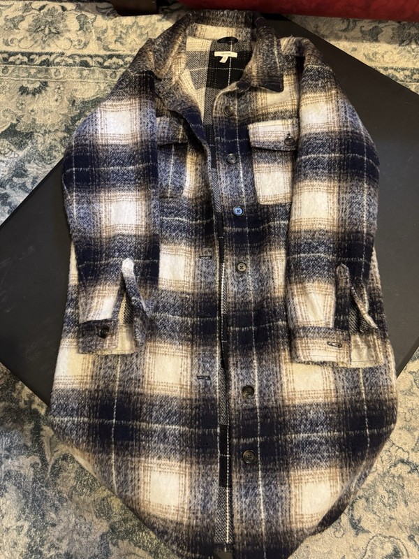 Maurices black and white plaid jacket Size Small