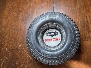 Vintage Allstate Cargo Lug Truck Tire Advertising Ashtray 