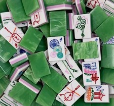 New high-end Emerald Green American Mahjong Tiles set ,160 tiles Bag