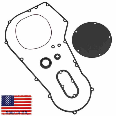 Gasket Seal Kit For 1994-2005 Harley Softail Dyna Road King Primary Clutch Cover