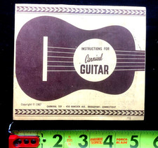Vintage 1967 Carnival Guitar Instruction Book...