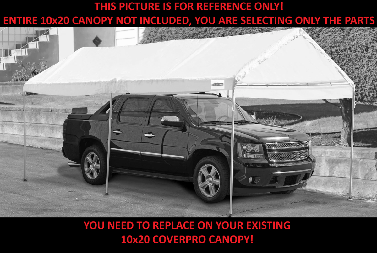 Coverpro 10 ft. X 20 ft Portable Car Canopy Individual PARTS ONLY