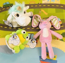 Bluey Floppy, Turtleboy and Unicorse TV Show Plushies set New
