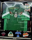 Mexico National Team Adidas Green Soccer Jersey Autographed Claudio Suárez