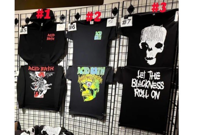 2 sides Mar 7 2026 Acid Bath Signed Starland Ballroom T-Shirt