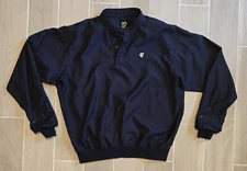 Zero Restriction Pullover Golf Outerwear Microfiber Navy Blue Sz Large Timaquana