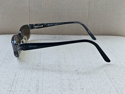 Karen Kane Ladies Glasses Frame Black Tone Half Rim 49[]16 