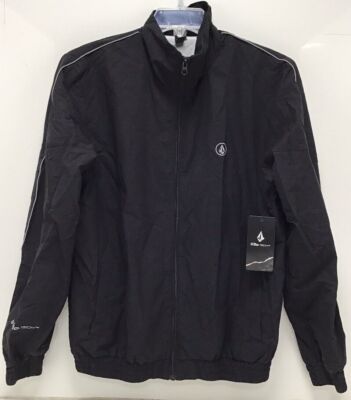 VOLCOM Men's Doomberg Track Jacket Black Size Small
