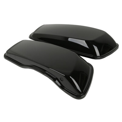 Black Hard Saddlebag Lids Fit For Harley Touring Street Electra Road Glide 14-23