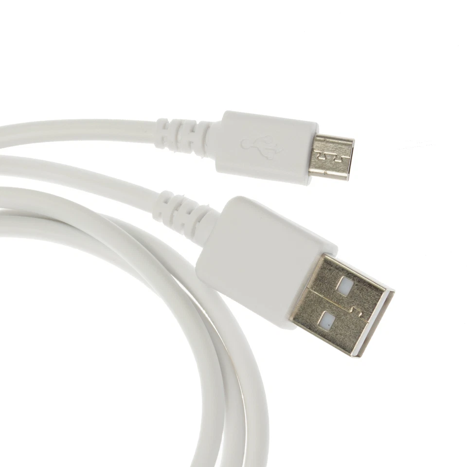 Adaptateur Câble Alimentation Chargeur USB Blanc 90cm pour Casque Bluetooth Motorola H720 - Photo 4/4