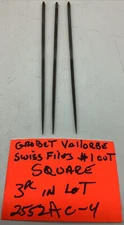 Grobet Vallorbe Swiss Files, Square, #1 Cut,(3 Pc In Lot )2552A-c-4