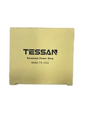 TESSAN Power Strip with 3 AC Outlets 2 USB Ports,  Black