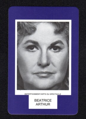 Beatrice Bea Arthur Actress 1993 Face To Face Game Card Canadian Issue