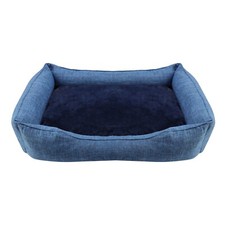 Dog and Cat Bed, Rectangle Washable Cuddler Bed, Anti-Anxiety  Calming Pet Bed