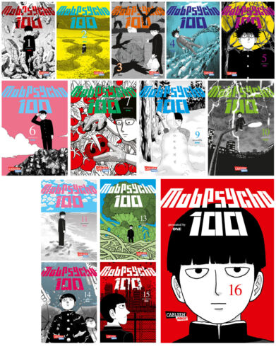 Mob Psycho 100 Volume 1-16 Complete Set | ONE | Carlsen Manga | New | German - Picture 1 of 17