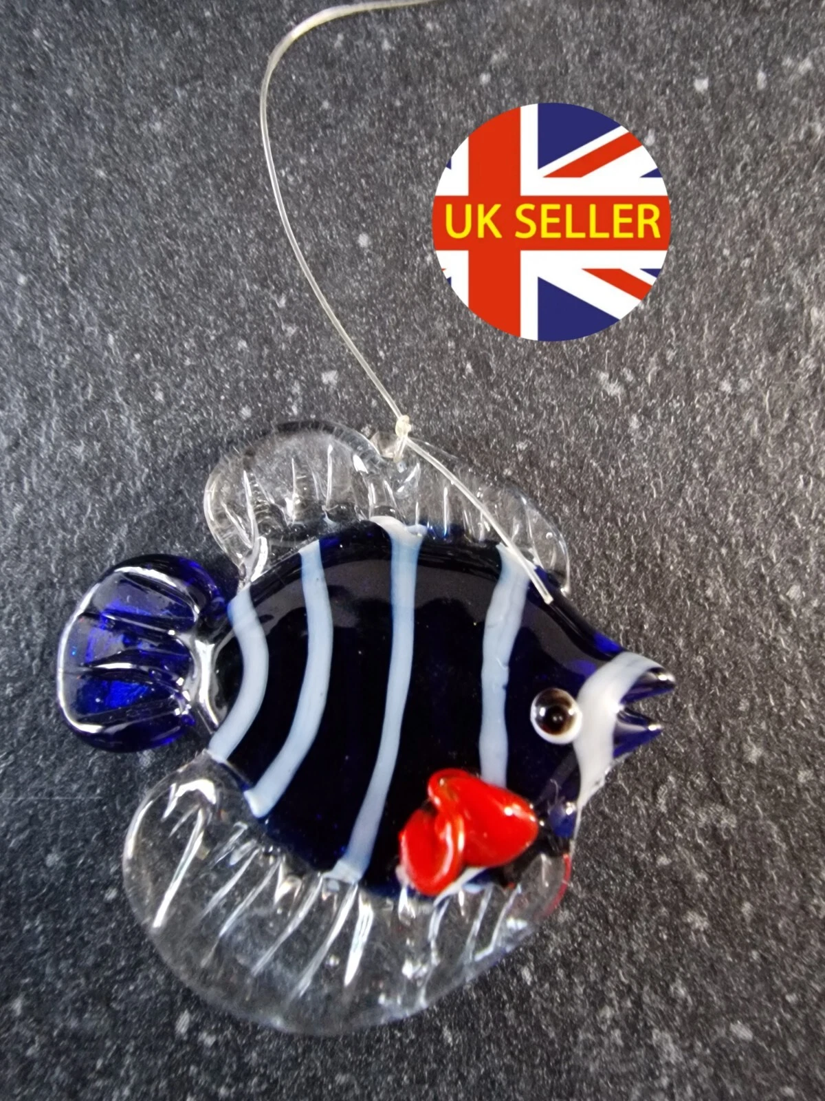 Floating Glass Tropical Fish Tiny Statue Pendant Aquarium Decor Accessories Hang
Opens in a new wind