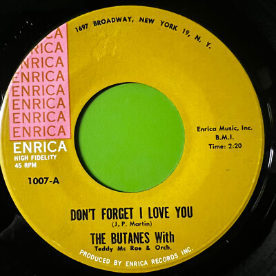The Butanes With Teddy Mc Rae & Orch.    Don't Forget I Love You Enrica 7  Soul