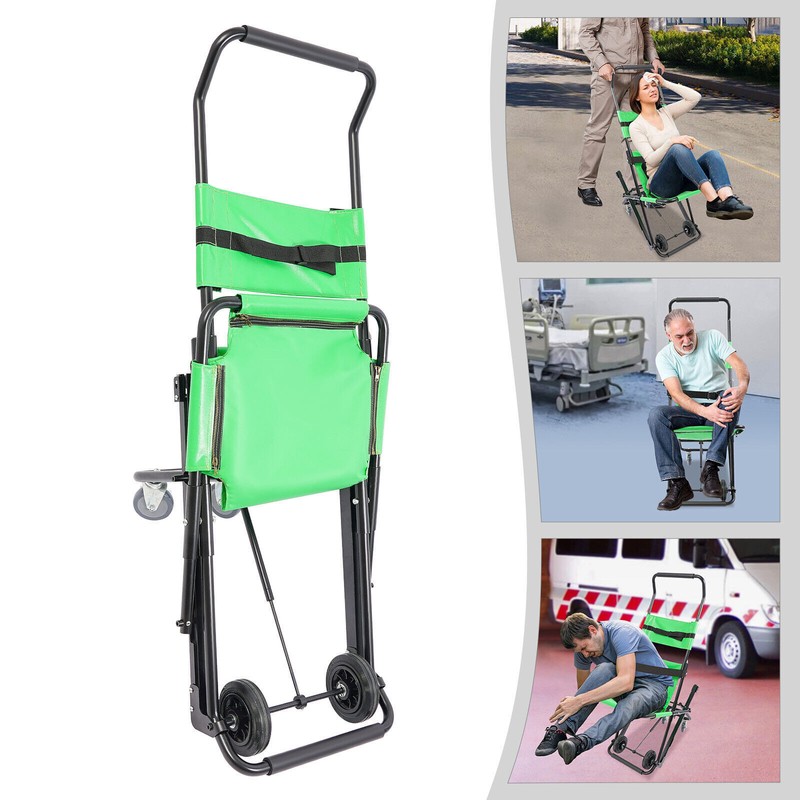 Manual Portable Transport Stair Chair Foldable Emergency Stair Chair with Wheels