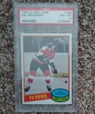 1980 O-PEE-CHEE Flyers Mel Bridgmna #189 PSA 8 NM-MT