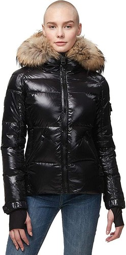 Down Puffer Jacket with Real Fur Hood 