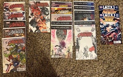 THE NEW AVENGERS Comic Lot  (2015) Lot 1-5; 7; 9-18; 24 & 26 (18 Total Comics)