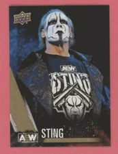 Sting 2021 Upper Deck AEW 1st Edition GOLD PARALLEL Card #77