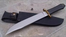 CUSTOM HANDMADE D2 TOOL STEEL BOWIE KNIFE KNIFE WITH SHEATH