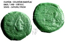 ROMAN REPUBLIC (Gens CLOVIA-SAX) Semisse-RRRR. 