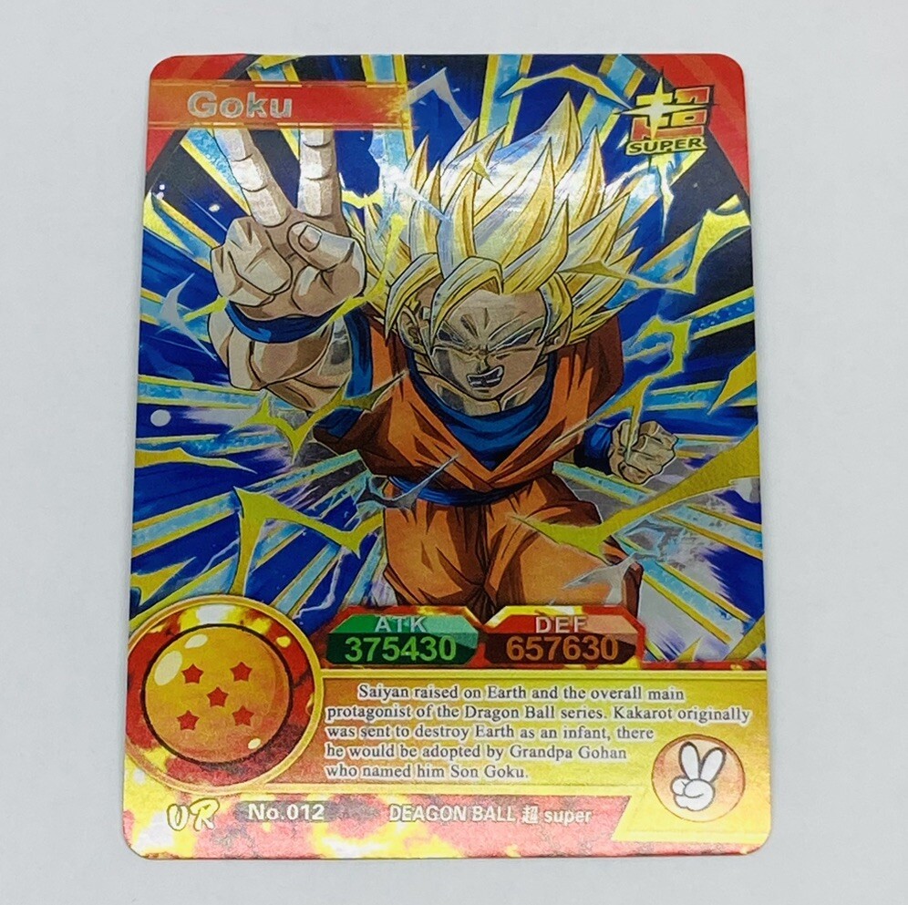 Goku - Dragon Ball Super Trading Card UR No. 012 Rainbow Holo Foil