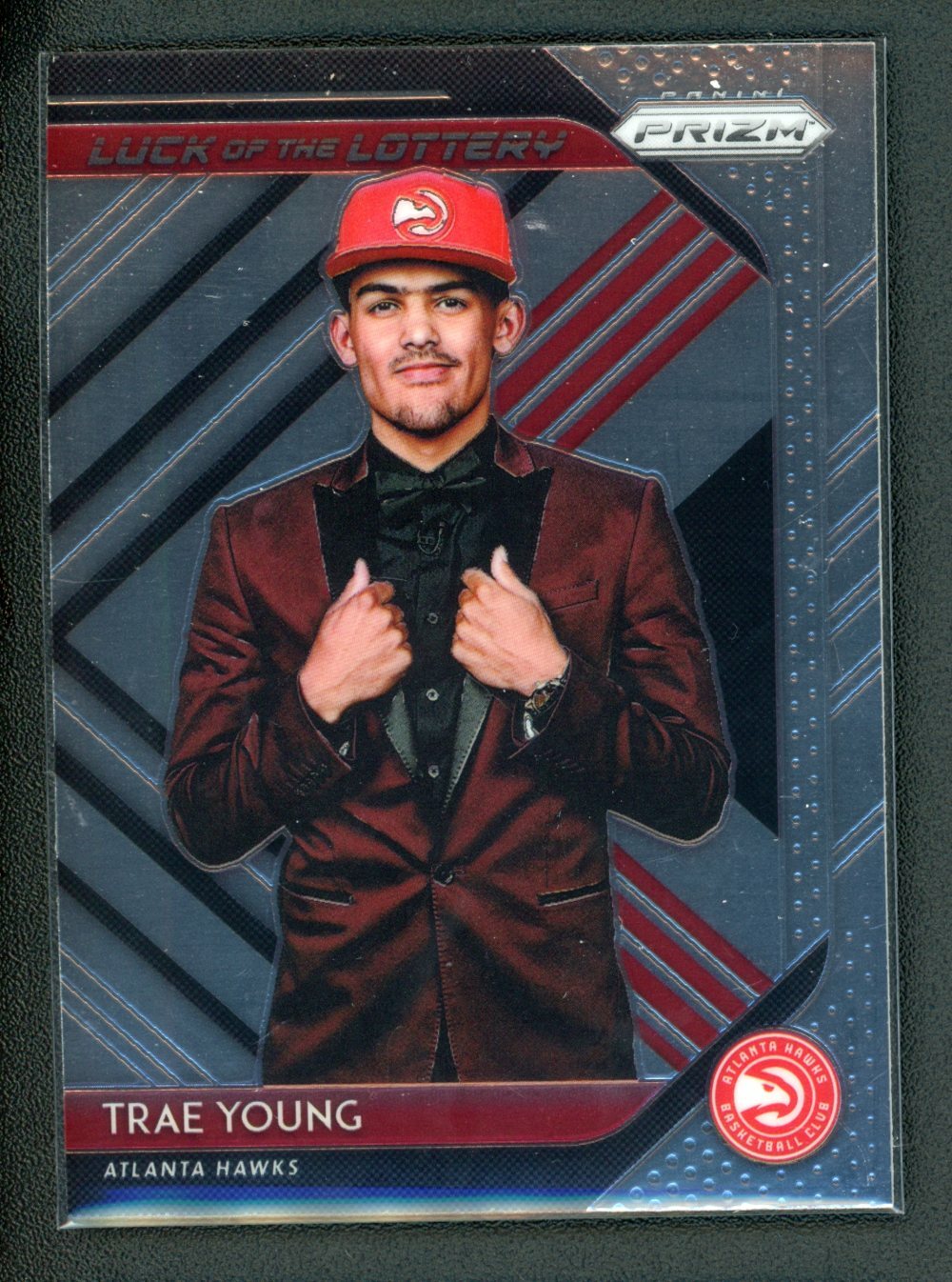 2018-19 TRAE YOUNG PANINI PRIZM ROOKIE RC#5 LUCK OF THE LOTTERY