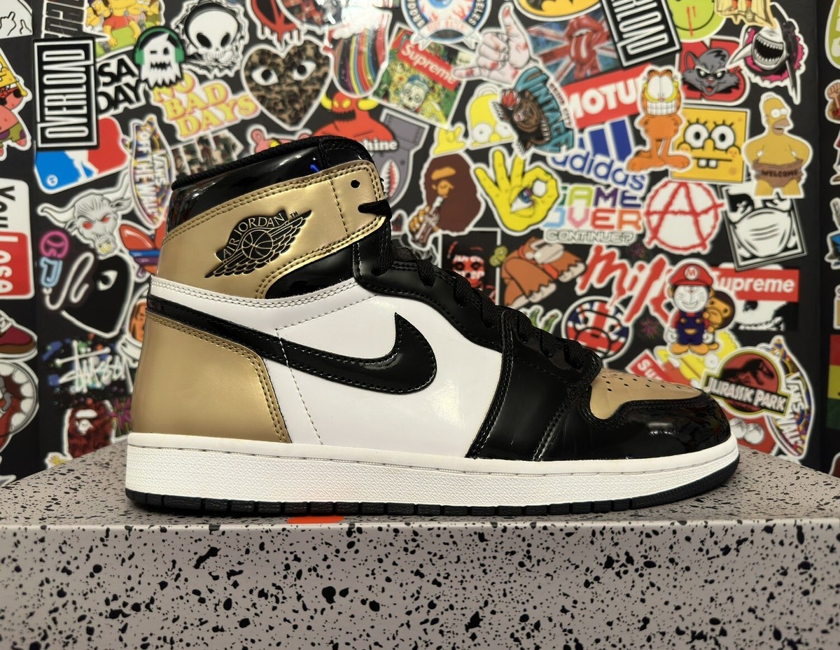 Nike Air Jordan 1 Retro High NRG Patent Gold Toe Size 11  display picture 3