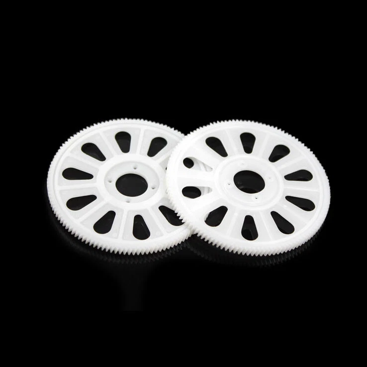 STASRC 4Pcs Slant Thread Main Drive Gear 121T White For T-Rex 450 Helicopter - Image 4 of 4