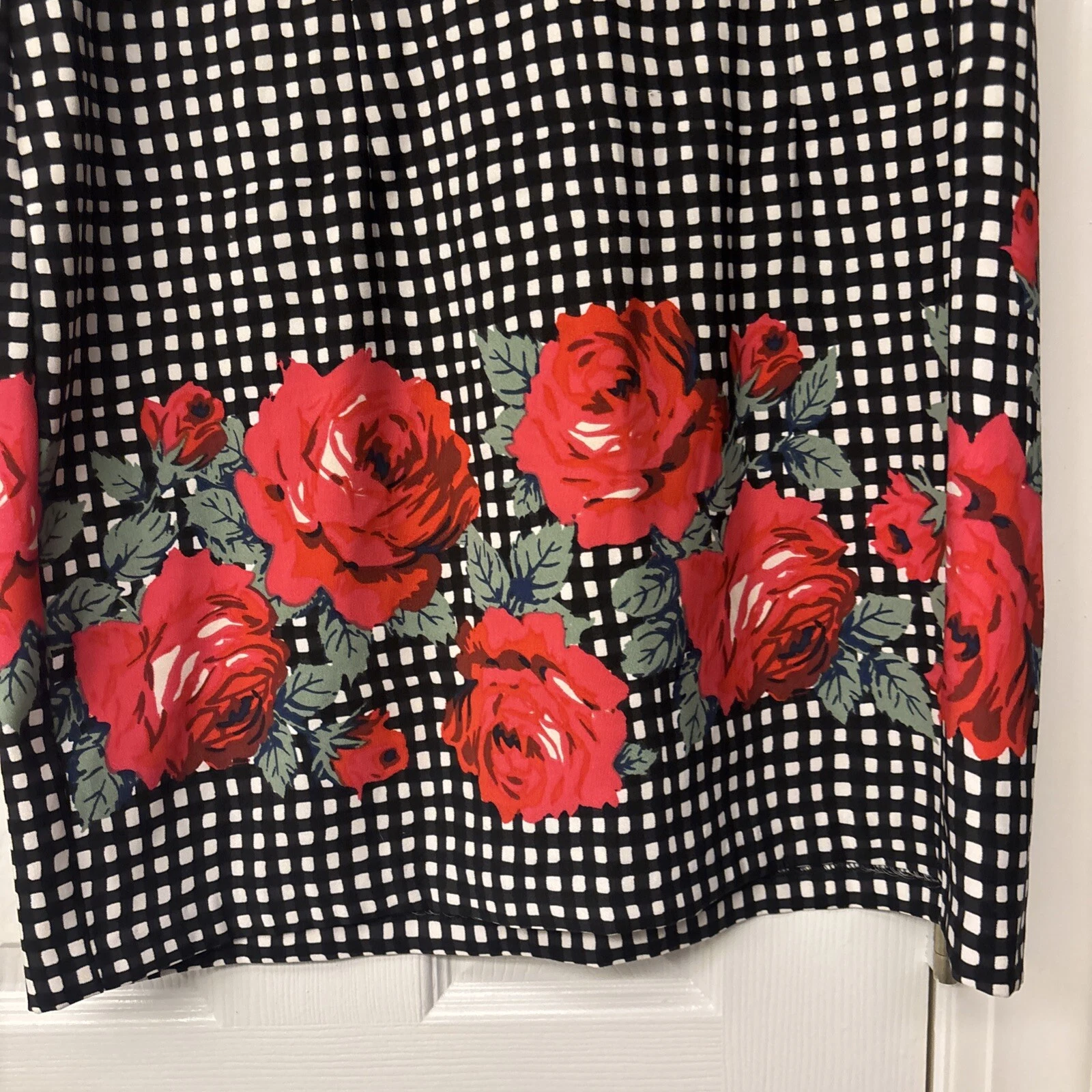 Abito tubino donna Alyx senza maniche taglia 16 nero bianco rosso. Ufficio casual