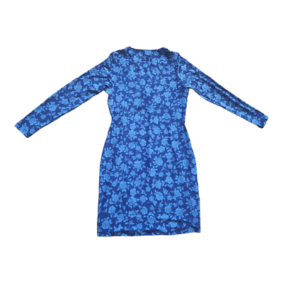 BCBG Paris Women's Ring Dress Blue Flowers w/Long Sleeves Size M (8-10) NEW  NWT | eBay