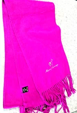ALPACA CAMARGO Scarf Shawl 9x68" + End Fringe Magenta Peru 30%alpaca/70%acrilico