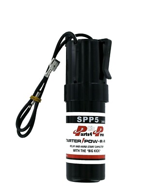 SPP5 Hard Start Kit  Capacitor Relay 1/2HP-10HP Increases  Torque 300% Pow-R-Pak