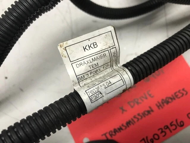 11-18 BMW 640i 650 M6 F06 F12 F13 TRANSMISSION WIRING HARNESS LOOM 7603956-04 - Image 4 of 4