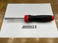 Snap-on Tools USA NEW RED Soft Grip Ratcheting Screwdriver w/ Bits SGDMRC44B