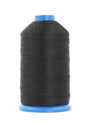 Tex 270 Bonded Nylon Thread for Sewing - 800 YDs T270 Heavy Duty Black Nylon ...