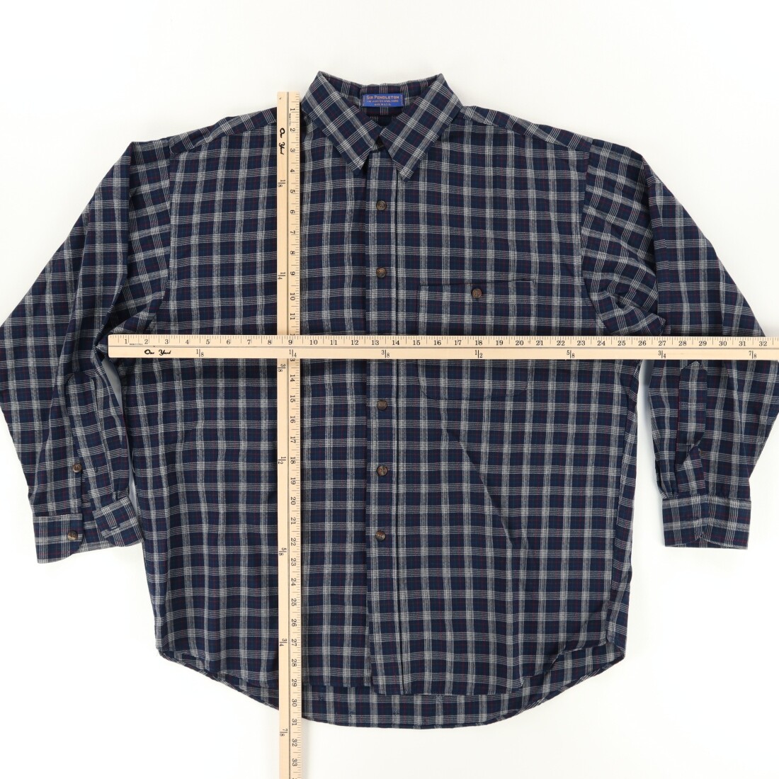 Pendleton Sir Pendleton Wool Plaid Button Up Shir… - image 3