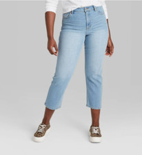Women's High-Rise Straight Ankle Jeans - Wild Fable - Various Sizes - S359