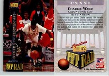 Charlie Ward 1994 Signature Rookies Tetrad #131 Florida St Knicks RC VG-EX